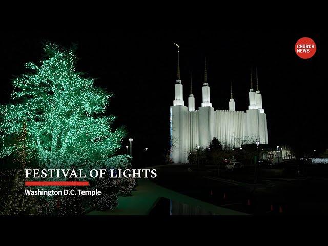 Festival of lights at Washington D.C. Temple