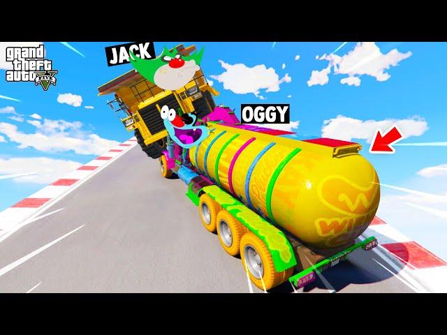 OGGY AND JACK DOING ENGLISH SPANISH FACE TO FACE CHALLENGE (GTA 5 Funny Moments)