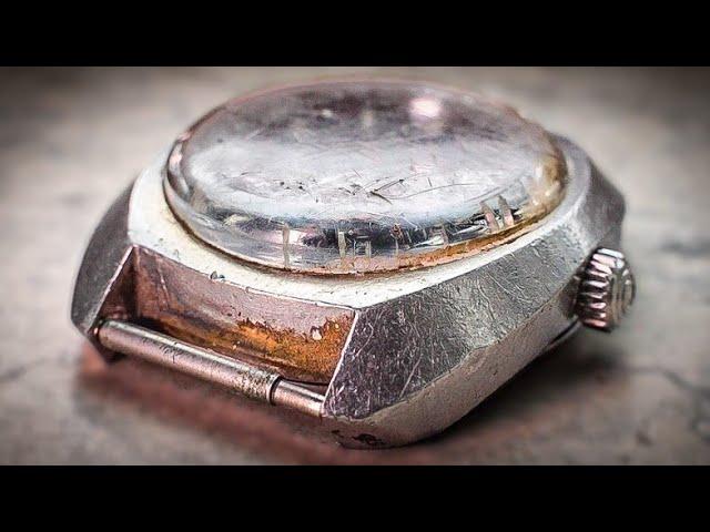 Restoration The TANK of Watches - Polishing - Vintage Certina DS-2 - ASMR - Cal 25-661