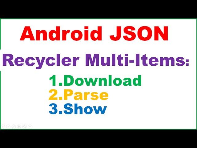 Android Native JSON Ep.07 : RecyclerView Multiple Fields - Download,Parse,Show