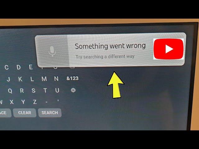 Smart TV YouTube Fix Something Went Wrong | Check your microphone settings Try again