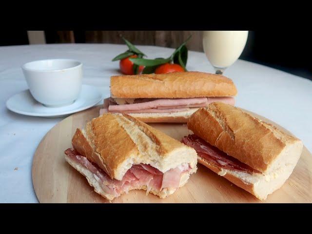 how to make Jambon-Beurre | Ham & Butter Sandwich | Recipe | 잠봉뵈르