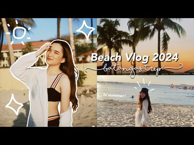 BEACH VLOG 2024: Batangas Trip ️️ (Canyon Cove Hotel & Spa agaaain!!) | Denays Ann