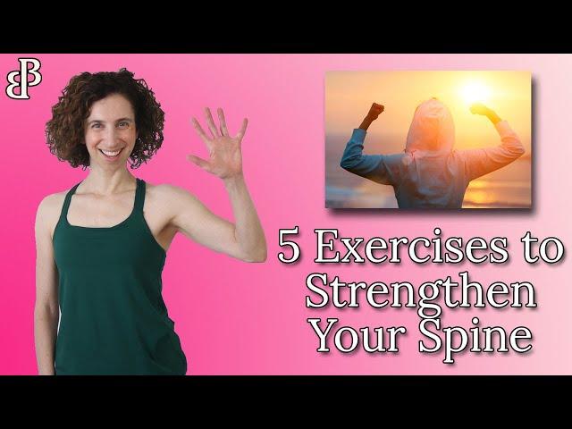 5 Exercises to Strengthen the Spine without Going to the Gym - Exercises for Osteoporosis