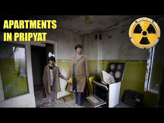 Pripyat apartments, we enter abandoned houses, Chornobyl