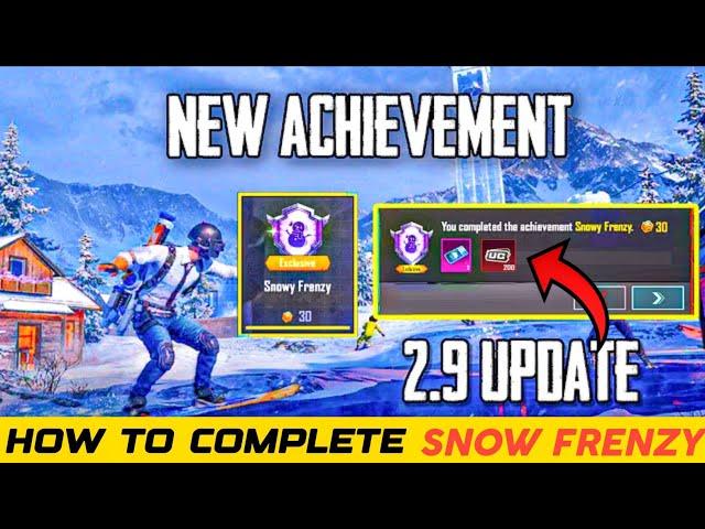 SNOWY FRENZY ACHIEVEMENT BGMI | HOW TO COMPLETE SNOW FRENZY ACHIEVEMENTS | EASSY WAY EXPLAIN