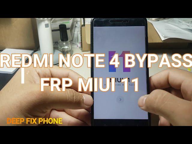 Boom!! Frp bypass xiaomi redmi Note 4 MIUI 11, quitar cuenta google xiaomi redmi note 4 miui 11