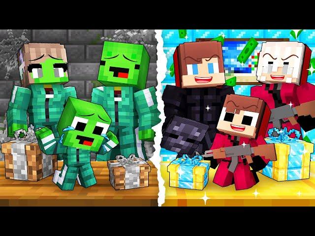 JJ and Mikey: SQUID GAME Family Battle in Minecraft - Maizen