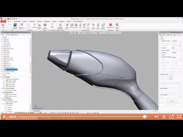 Reverse Engineering & Hybrid Solid Modeling featuring Geomagic Design X