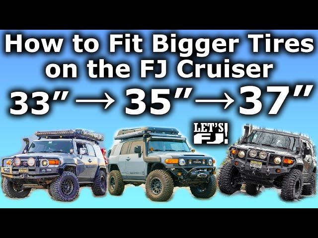 FJ Cruiser Tire & Wheel Complete Fitment Guide - Fitting Any Size of Wheel & Tire on Your FJ!