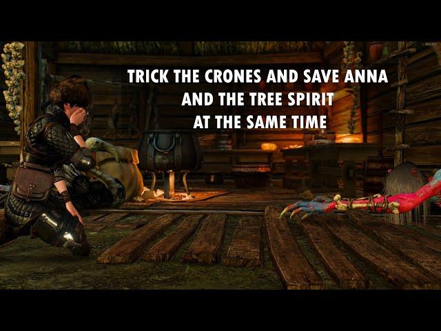 Trick The Crones And Save Both Anna (Baron's Wife) And The Tree Spirit | Witcher 3