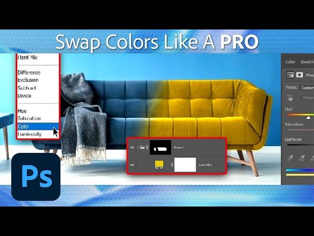 How to Change the Color of an Object in Photoshop | Adobe Photoshop Tutorial