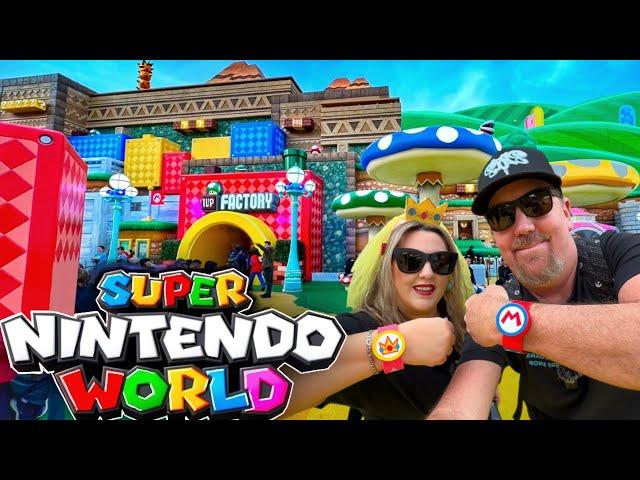 SUPER NINTENDO WORLD -UNIVERSAL STUDIOS HOLLYWOOD! Full Tour, Mario Kart Ride w/ VR, Games + MORE!