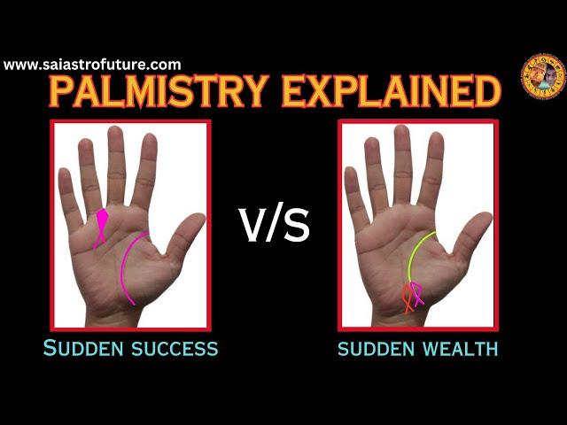 Sudden Success vs Sudden Wealth Signs in hand | Palmistry | Sai Suvajit Astrologer