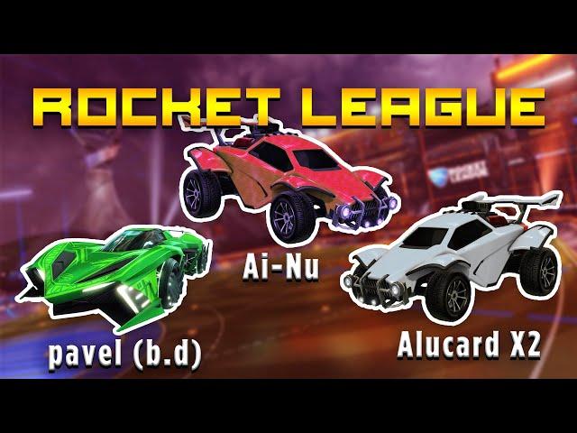 Rocket League с товарищами! 3 на 3: Alucard X2, Ai-Nu, pavel (b.d) и Eugene_Fox.