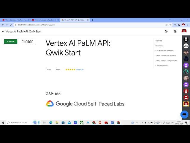 Vertex AI PaLM API Qwik Start || Lab Solution