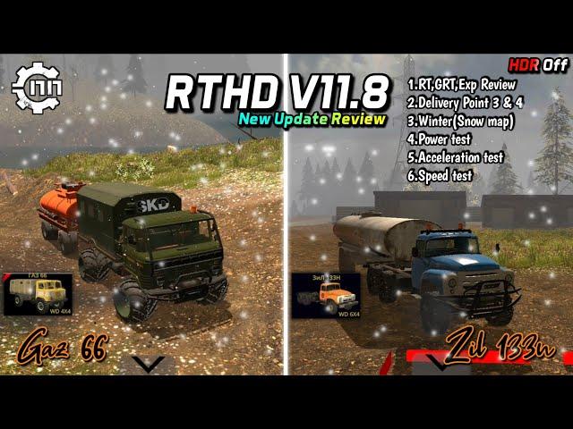 New Update Review, Gaz 66 & Zil 133n truck, Winter(Snow map) Event | RTHD V11.8