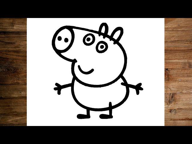 How To Draw George (Peppa Pig)