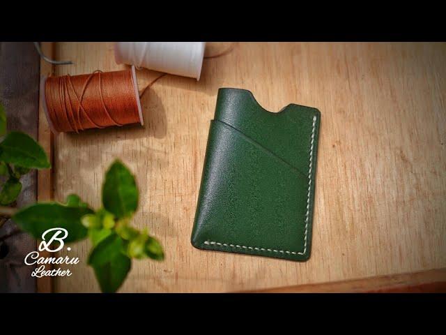Dompet Kulit Minimalis | Making a leather card holder