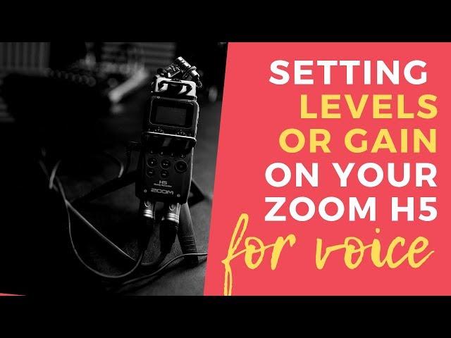 How to set the Gain / Levels on your Zoom H5 for Voice Recording