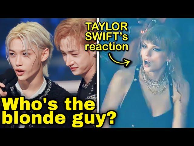 Stray kids’ Felix trends as the ‘blonde guy’ at the VMAs & Taylor Swift’s reaction #kpop