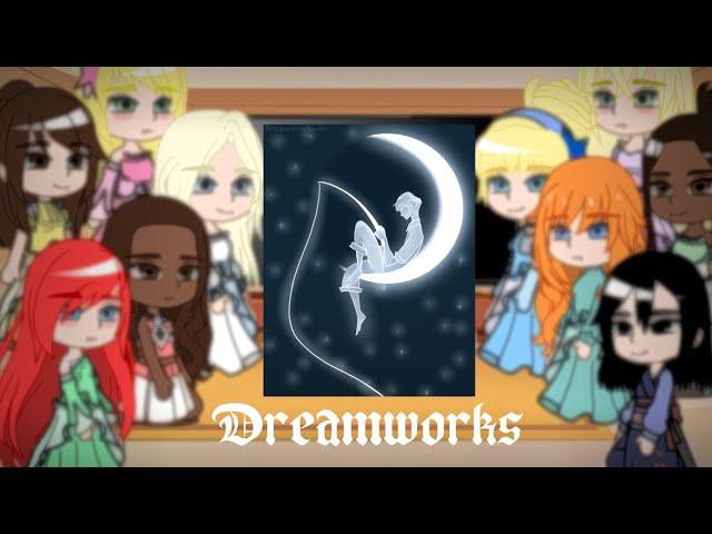 princesas de Disney reaccionan a películas de Dreamworks  [parte 1/?] [gacha life]