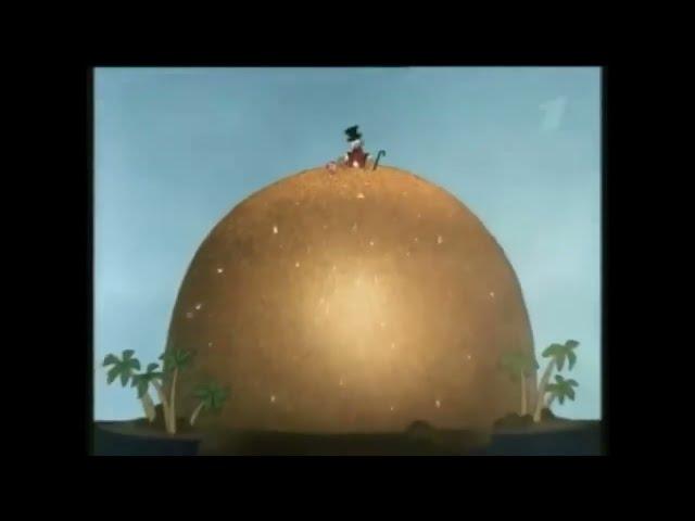 Cartoon Scrooge McDuck and Money Walt Disney, 1967 remastered version