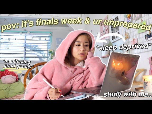 STUDY VLOG | finals week, pulling all nighters, lots of studying, coffee shops, + suffer with me!