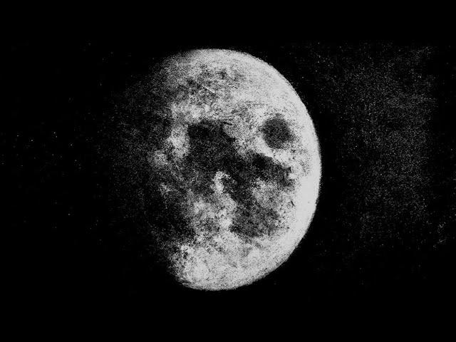 Basic Moon Drawing in Charcoal