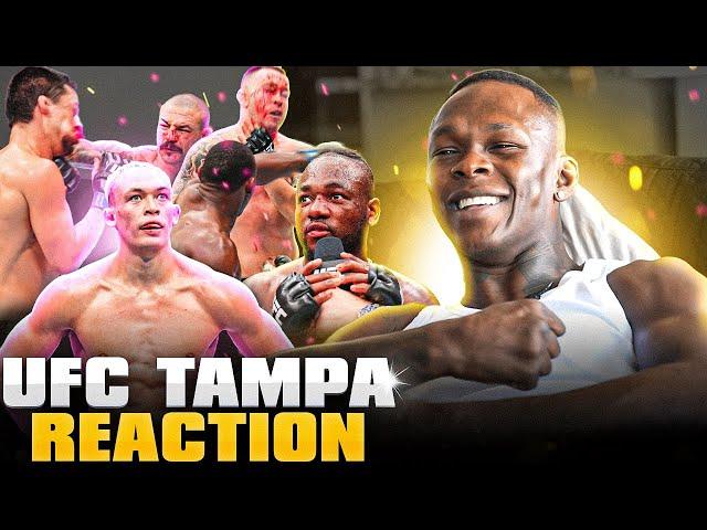 Israel Adesanya Reacts To The INSANE UFC Tampa Fight Night