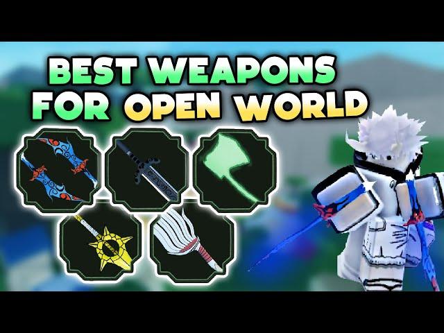 10 BEST WEAPONS FOR OPEN WORLD! | Shinobi Life 2