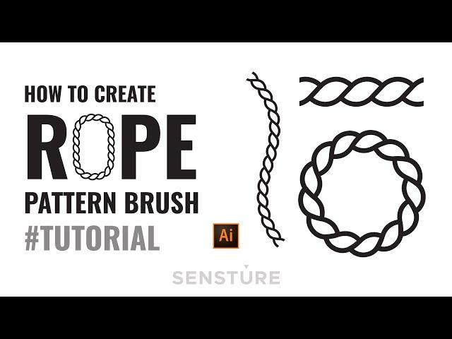 Create Rope Pattern Brush In Illustrator | Tutorial