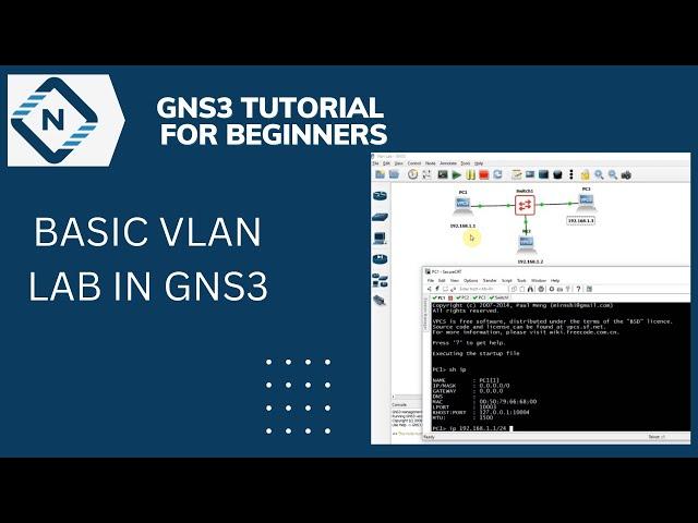 Basic Vlan Lab in GNS3 | CCNA and CCNP Labs