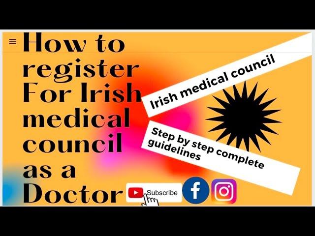 How To Register as a Doctor in Ireland?? Step by step complete guidelines.!!!!