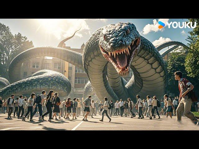 Mutant giant snakes invade the campus! | Rising Boas in a Girl's School | YOUKU MONSTER MOVIE