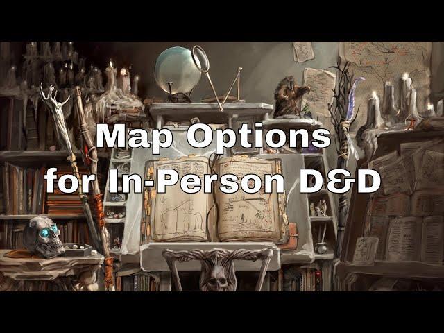 Map Options for In-Person D&D #dnd #lazydm #dndtip #dmtip