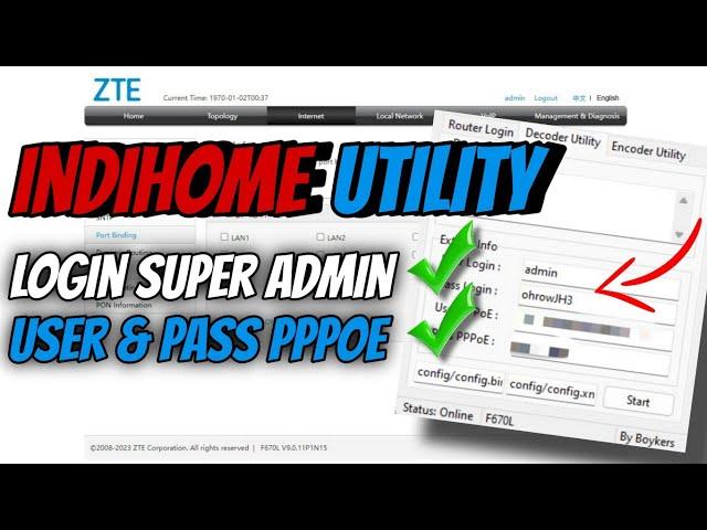 Password Login Super Admin Otomatis Tersimpan Router ZTE F670L, F660, F609, FiberHome, Huawei