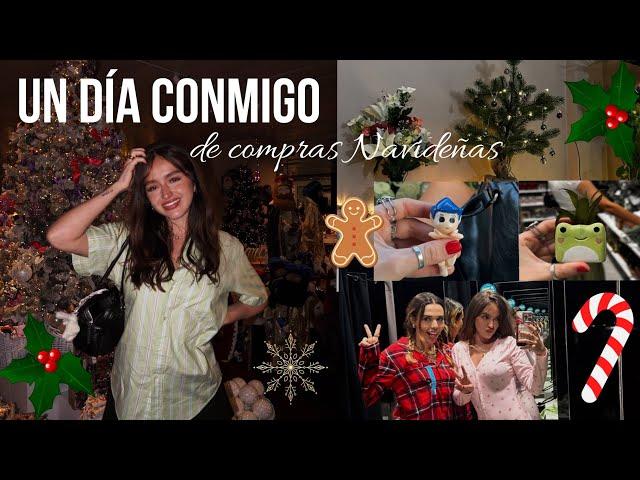 UN DÍA CONMIGO de compras navideñas · girl talk, makeup, decoración de navidad, haul