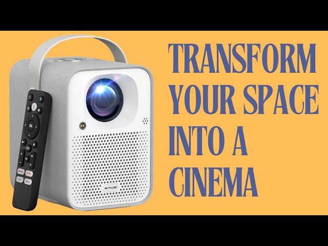 "Transform Your Space into a Cinema: ETOE Seal Android TV 11.0 Mini Projector"