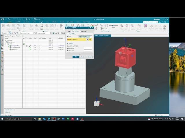 Siemens NX 2206    How To Save A STP File