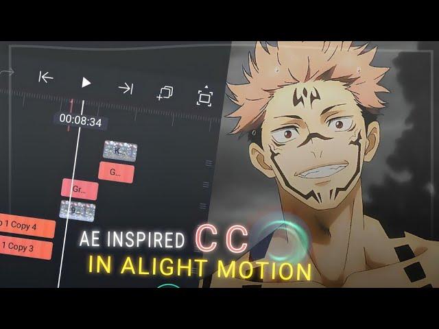 AE inspired like CC in Alight motion Free preset insane qualityXML file #anime #alightmotion