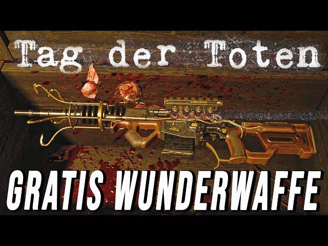 GRATIS Wunderwaffe DG Scharfschütze Easter Egg (Alle Schritte) | Tag der Toten - Black Ops 4 Zombies