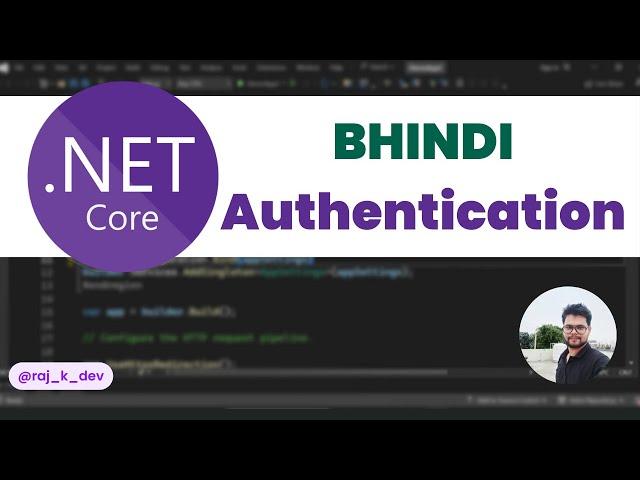 Custom authentication asp.net core [Hindi] | .NET 6 |Tutorial | @raj_k_dev