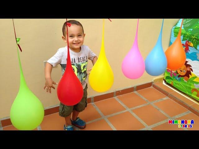 Aprende los colores con globos  Juegos para niños - Videos educativos - Mimonona Stories