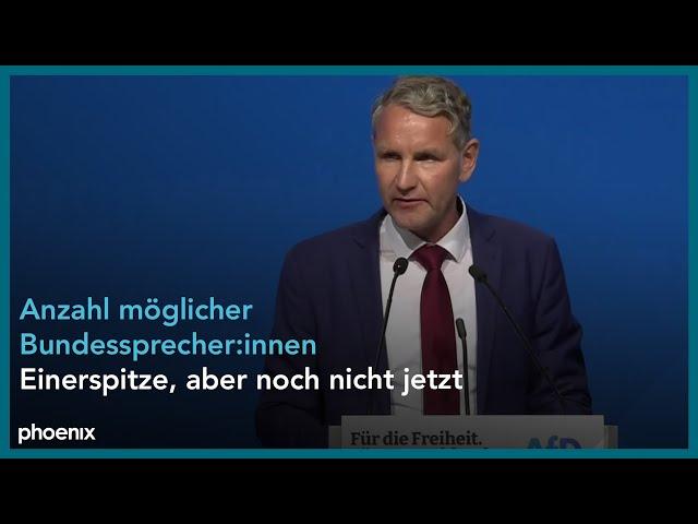 AfD-Parteitag: Rede von Björn Höcke zur Neubesetzung der Parteispitze