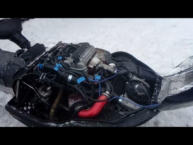 снегоход с двигателем K6at первые выводы