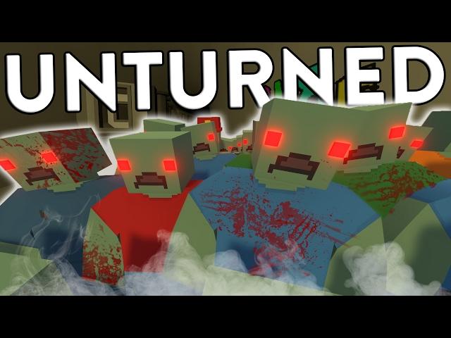 Unturned Funny Moments With Friends (Zombie Hordes, Drowning, Roaming and More!)