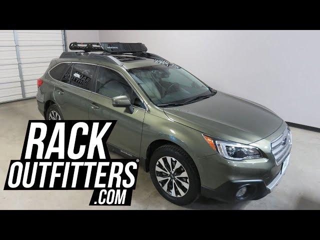 Subaru Outback with Yakima OffGrid Medium Roof Top Cargo Basket