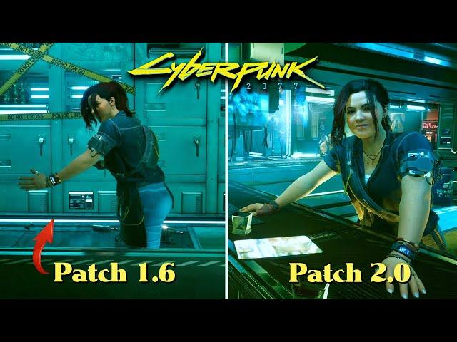 Cyberpunk 2077 PATCH 1.6 vs PATCH 2.0 | Bugs, Physics and Details Comparison