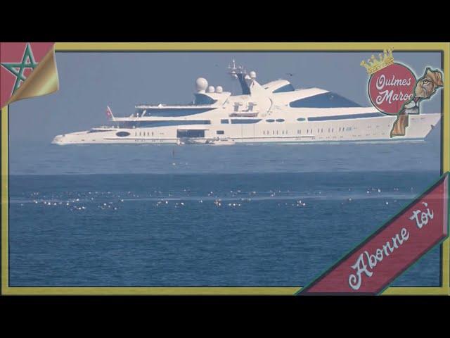 Huitième plus grand yacht privé du monde au large de RABAT !